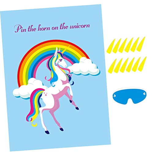 CHILDWEET Party-Banner Für Jungen Und Mädchen Geburtstagsparty-Dekorationen Pin The Horn Horn-Spiel Party-zubehör-Set CHILDWEET Party-Banner Für Jungen Und Mädchen Geburtstagsparty-Dekorationen Pin The Horn Horn-Spiel Party-zubehör-Set von CHILDWEET