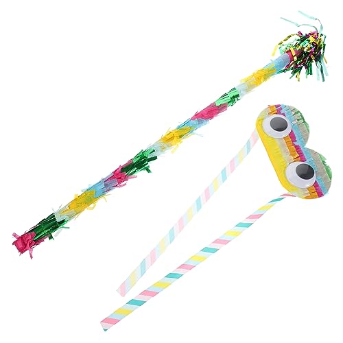 CHILDWEET 1 Satz Piñata Partyspielzubehör Pinata-Stick-Mädchen Mädchenspielzeug Kinderspielzeug Spielzeug für Mädchen Gläser Geburtstag Krachmacher Partyzubehör für Kindergeburtstage Junge von CHILDWEET
