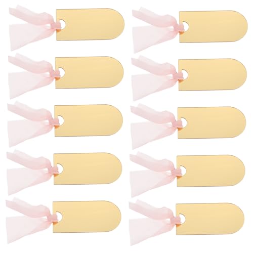CHILDWEET 1 Satz Sitzetikett Tischschilder Für Die Hochzeit Aufhängen Reservierter Schilder Sitzplankarten Für Den Tisch Schilder Für Reservierte Stühle Golden Polyester von CHILDWEET