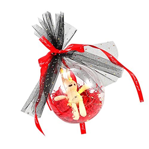 CHILDWEET 1 Satz Tragbarer Wellenball Hochzeitsdekoration Blase Ballon Selber Machen Leichter Ballon Party-leuchtballon Ballon Selber Machen Valentinspuppenballon Plastik von CHILDWEET