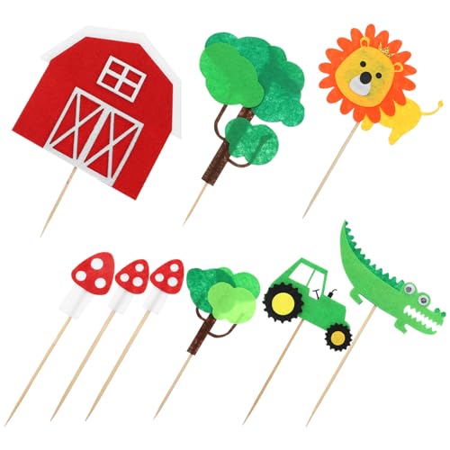 CHILDWEET Bär Cupcake Topper Bauernhof Tier Thema Kuchen Dekorationen Dessert Topper Für Geburtstag CHILDWEET Bär Cupcake Topper Bauernhof Tier Thema Kuchen Dekorationen Dessert Topper Für Geburtstag von CHILDWEET