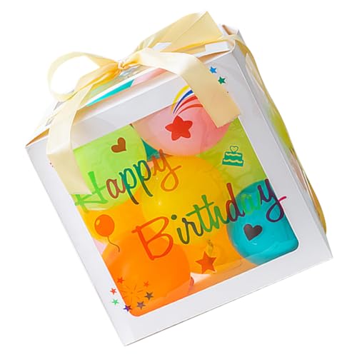 CHILDWEET Geburtstagsballons Regenbogen 1 Set-box Ballon-box Dekorationen Ballongirlande in Pastelltönen Luftballons Balloons Babygeschenke Aufkleber Für Geburtstagsfeiern Zum Geburtstag Plastik von CHILDWEET