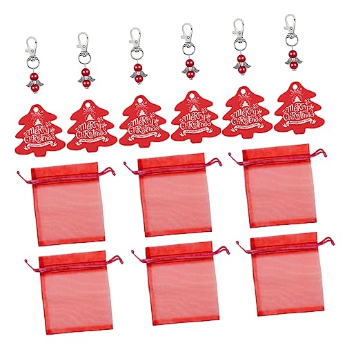 CHILDWEET 1 Set Christbaumschmuck Flügel Weihnachtsbaum Weihnachtsgeschenktüten Weihnachtspartyzubehör Weihnachtsengel Countdown Kordelzugtüten Bonbontüten Goody Bags Organza Rot CHILDWEET 1 Set Christbaumschmuck Flügel Weihnachtsbaum Weihnachtsgeschenktüten Weihnachtspartyzubehör Weihnachtsengel Countdown Kordelzugtüten Bonbontüten Goody Bags Organza Rot von CHILDWEET