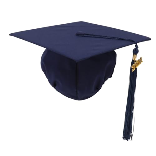 CHILDWEET 1 Stück 2021 Bachelor-Kappe Dekorationen für Abschlusskappen Partyhüte für Erwachsene Randbereich Graduierung mit Quaste Abschlusshut 2021 Erwachsener Abiturmütze von CHILDWEET