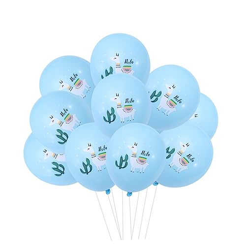 CHILDWEET 10 Stück 12 Tierischer Latexballon Bedruckte Latexballons Cartoon-latexballons Luftballons Für Kinder Dekorativer Ballongeburtstag Alpaka-ballonparty Baby Hochzeit Requisiten von CHILDWEET