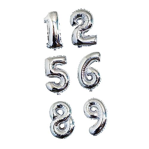 CHILDWEET 10 Stück 16" Digitale Zahlen-aluminiumfolienballons - Folienzahlenballons Für Geburtstag Hochzeit Feiertag CHILDWEET 10 Stück 16" Digitale Zahlen-aluminiumfolienballons - Folienzahlenballons Für Geburtstag Hochzeit Feiertag von CHILDWEET