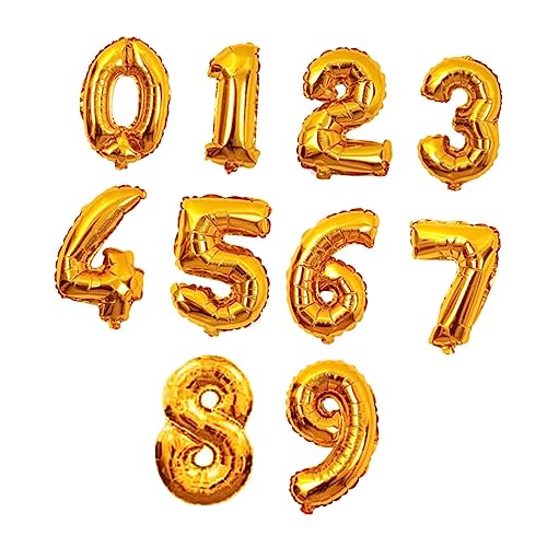CHILDWEET 10 Stück 16" Digitale Aluminium-zahlenballons 0-9 Partydekorationen Für Geburtstage Hochzeiten Veranstaltungen CHILDWEET 10 Stück 16" Digitale Aluminium-zahlenballons 0-9 Partydekorationen Für Geburtstage Hochzeiten Veranstaltungen von CHILDWEET