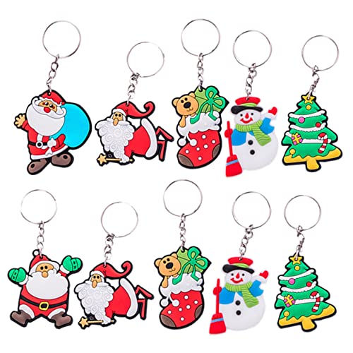 CHILDWEET 10 Stück Schlüsselanhänger Weihnachtsmann Weihnachtsdeko Tasche Anhänger Rucksack Anhänger Schneemann Schlüsselanhänger Cartoon Schlüsselanhänger Cartoon Schlüsselanhänger CHILDWEET 10 Stück Schlüsselanhänger Weihnachtsmann Weihnachtsdeko Tasche Anhänger Rucksack Anhänger Schneemann Schlüsselanhänger Cartoon Schlüsselanhänger Cartoon Schlüsselanhänger von CHILDWEET