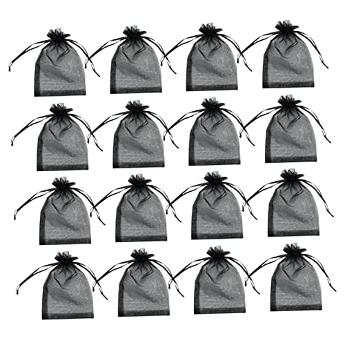 CHILDWEET 100St Beam- -Aufbewahrungstasche Flasche klare Verpackungsbeutel Taschen Karte seidenband ribbon Aufbewahrungstasche in reiner Farbe Bündel Mund Geschenktüte Organza Black CHILDWEET 100St Beam- -Aufbewahrungstasche Flasche klare Verpackungsbeutel Taschen Karte seidenband ribbon Aufbewahrungstasche in reiner Farbe Bündel Mund Geschenktüte Organza Black von CHILDWEET
