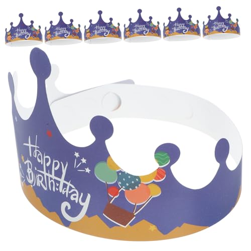 CHILDWEET 100st Prinz Geburtstagshut Geburtstagskronen Für Kinder Kronenhutkappe Kinderkronenhut Partyhüte Prinzenkrone Zum Geburtstag Kleinkind Niedlich Dekorationen Papier von CHILDWEET