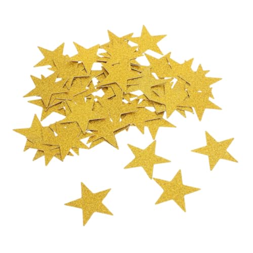 CHILDWEET Innovatives Doppelseitiges Glitzerpapier Mit Sternausschnitten Für Dekorationen 100 Stück von CHILDWEET