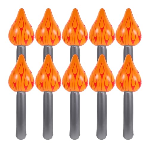 CHILDWEET 10St Aufblasbarer Flammenballon Fackel-Partygeschenke Grube Tischfeuerstelle Cool aus PVC aufblasbares luftballons Taschenlampenspielzeug aus Kunststoff dekorative Fackel CHILDWEET 10St Aufblasbarer Flammenballon Fackel-Partygeschenke Grube Tischfeuerstelle Cool aus PVC aufblasbares luftballons Taschenlampenspielzeug aus Kunststoff dekorative Fackel von CHILDWEET