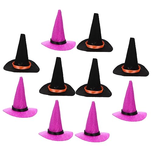 CHILDWEET 10St kleine Huthüllen Mini-Hexenhut Hexenhüte Masse Kappe individueller Halloween-Hexenhut Kessel wohnungseinrichtung wohnungsdeko Miniatur-Puppenhut Minihüte zum Basteln Filzstoff CHILDWEET 10St kleine Huthüllen Mini-Hexenhut Hexenhüte Masse Kappe individueller Halloween-Hexenhut Kessel wohnungseinrichtung wohnungsdeko Miniatur-Puppenhut Minihüte zum Basteln Filzstoff von CHILDWEET