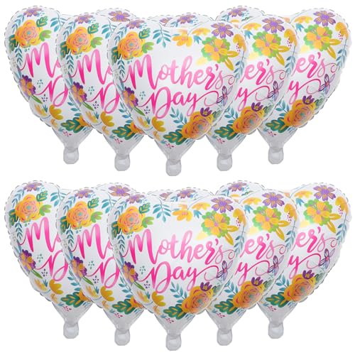 CHILDWEET 10Stücke Folienballons Für Muttertag Dekorative Luftballons Für Frauen Festliche Partydekoration Für Besondere Anlässe Für Feiern Und Veranstaltungen von CHILDWEET