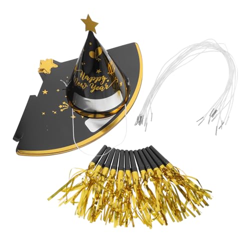CHILDWEET Silvester-partyhüte 12 Sets Kegelförmige Hüte Aus Papier Beschreibbare Silvester-partydekorationen Originelles Hut-set CHILDWEET Silvester-partyhüte 12 Sets Kegelförmige Hüte Aus Papier Beschreibbare Silvester-partydekorationen Originelles Hut-set von CHILDWEET