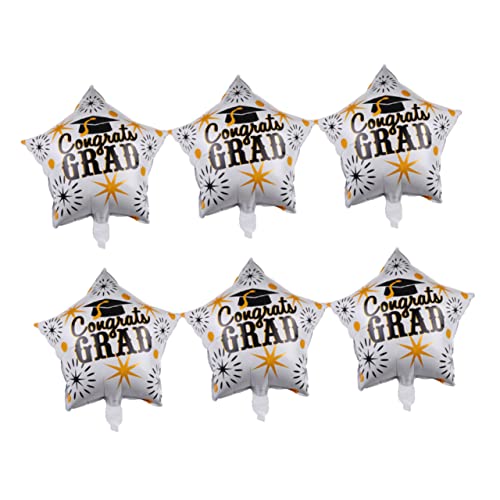 CHILDWEET Abschlussballons 18er-set Aus Aluminiumfolie Einzigartiges Alphabet-muster Für Die Partyszene von CHILDWEET