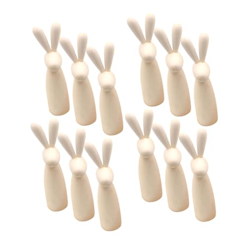 CHILDWEET 12st Hasenkopf-holzfigur Zubehör Puppen Junge Gadget- Plüsch Statuendekoration Glyzinien Welpendekoration Künstliche Tulpen Tierhosenpuppen Heimdekoration Beige CHILDWEET 12st Hasenkopf-holzfigur Zubehör Puppen Junge Gadget- Plüsch Statuendekoration Glyzinien Welpendekoration Künstliche Tulpen Tierhosenpuppen Heimdekoration Beige von CHILDWEET