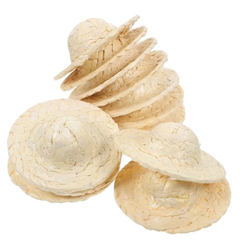 CHILDWEET 12st Strohhut Sonnenhut Für Damen Mini-puppenmütze Hüte Für Frauen Sommermützen Für Damen Mini-craft-hüte Kappe Mini-hut Neonhut Schirmmütze Babymütze Bauernhofhut Partyhut Beige CHILDWEET 12st Strohhut Sonnenhut Für Damen Mini-puppenmütze Hüte Für Frauen Sommermützen Für Damen Mini-craft-hüte Kappe Mini-hut Neonhut Schirmmütze Babymütze Bauernhofhut Partyhut Beige von CHILDWEET