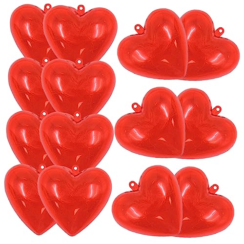 CHILDWEET 14 Stücke Herz-förmigen Fillable Baubles Hochzeit Decor Valentinstag Ornamente Weihnachten CHILDWEET 14 Stücke Herz-förmigen Fillable Baubles Hochzeit Decor Valentinstag Ornamente Weihnachten von CHILDWEET