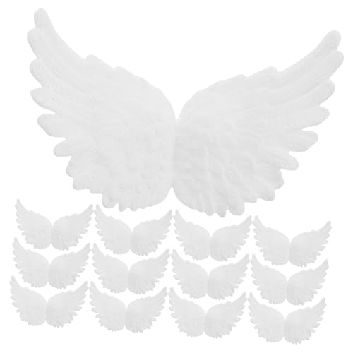 CHILDWEET 18 Stück Mini-engelsflügel: Bastelflügel, Kuchendekorationen Für Diy-zubehör, Weihnachtsfeier, Cupcake-topper, Feenflügel-ornamente, CHILDWEET 18 Stück Mini-engelsflügel: Bastelflügel, Kuchendekorationen Für Diy-zubehör, Weihnachtsfeier, Cupcake-topper, Feenflügel-ornamente, von CHILDWEET