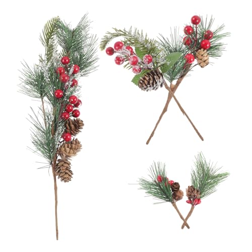 CHILDWEET 1satz Künstliche Tannenzweige Mit Beeren Und Zapfen Teiliges Für Weihnachtsdekoration Bastelprojekte Und Festliche Arrangements Für Zuhause Und Feiern CHILDWEET 1satz Künstliche Tannenzweige Mit Beeren Und Zapfen Teiliges Für Weihnachtsdekoration Bastelprojekte Und Festliche Arrangements Für Zuhause Und Feiern von CHILDWEET