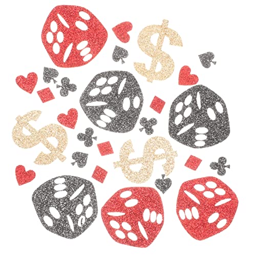 CHILDWEET Glitter Poker Würfel Zeichen Konfetti Vliesstoff Party Dekorationen Tisch Streu CHILDWEET Glitter Poker Würfel Zeichen Konfetti Vliesstoff Party Dekorationen Tisch Streu von CHILDWEET