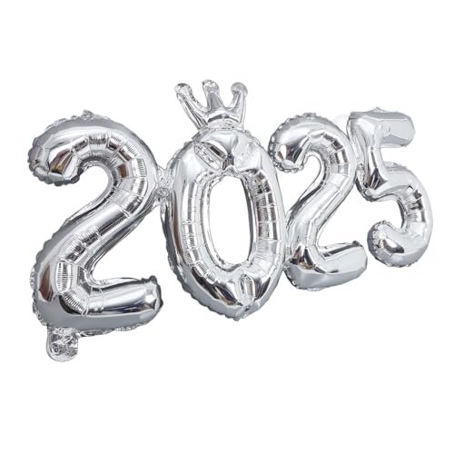 CHILDWEET Nummer 2025 Ballons Silvester Party Dekorationen Aluminium Film Ballons CHILDWEET Nummer 2025 Ballons Silvester Party Dekorationen Aluminium Film Ballons von CHILDWEET