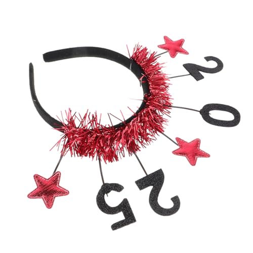 CHILDWEET 2025 Stirnband und Kopfbedeckung für das neue Jahr Jahre Partygeschenke Jahr Stirnband neujahr haarreif weihnachtsdekoration Haarbänder für Erwachsene Neujahrszubehör Stoff rot CHILDWEET 2025 Stirnband und Kopfbedeckung für das neue Jahr Jahre Partygeschenke Jahr Stirnband neujahr haarreif weihnachtsdekoration Haarbänder für Erwachsene Neujahrszubehör Stoff rot von CHILDWEET