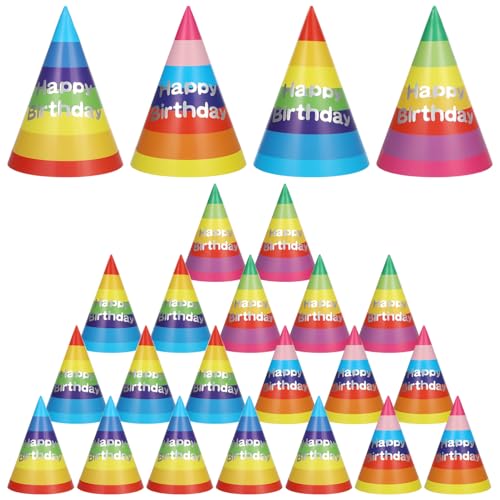 CHILDWEET Kegelhüte Für Geburtstagsparty 20 Stück Origineller Hut Für Geburtstagsgeschenke Party-kopfbedeckung Regenbogenfarben CHILDWEET Kegelhüte Für Geburtstagsparty 20 Stück Origineller Hut Für Geburtstagsgeschenke Party-kopfbedeckung Regenbogenfarben von CHILDWEET