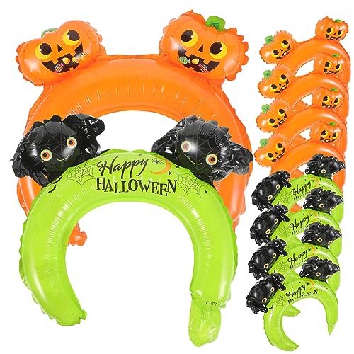 CHILDWEET 20St Party Gefälligkeiten Halloween Party Dekoration Aufblasbare Halloween-Hüte Band halloween sale halloween haarschmuck luftballons Ballongas Aufblasbare Halloween-Stirnbänder von CHILDWEET