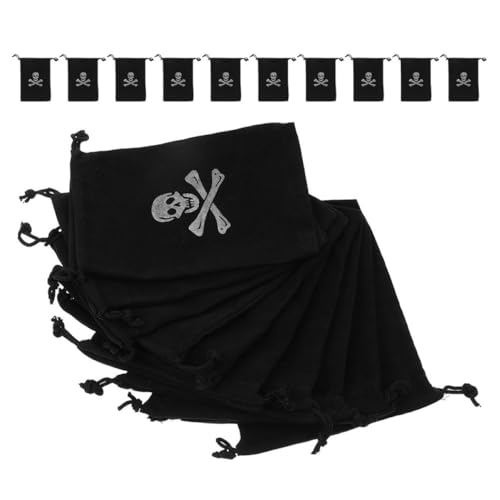 CHILDWEET 24st Piraten-aufbewahrungstasche Halloween-taschen Mit Kordelzug Piraten-goodie-bags Halloween-leckereitaschen Für Piratenbeutel Taschen Für Piratenpartys Polyester Black CHILDWEET 24st Piraten-aufbewahrungstasche Halloween-taschen Mit Kordelzug Piraten-goodie-bags Halloween-leckereitaschen Für Piratenbeutel Taschen Für Piratenpartys Polyester Black von CHILDWEET