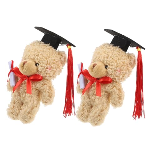 CHILDWEET 2St Dr. Bärenpuppe Nietensatz dekorative Tiere Cartoon-Tiere Bräutigam Brosche Stofftierbärenpuppen Diplom-Bär geschmückter Bär zum Abschluss Filzstoff Light Brown CHILDWEET 2St Dr. Bärenpuppe Nietensatz dekorative Tiere Cartoon-Tiere Bräutigam Brosche Stofftierbärenpuppen Diplom-Bär geschmückter Bär zum Abschluss Filzstoff Light Brown von CHILDWEET
