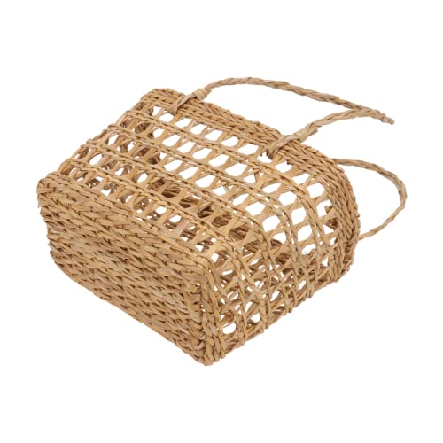 CHILDWEET Kleiner Korb aus Stroh handgefertigt zum Aufhängen Pflanzgefäß Rattankorb Griff elegantes einfach zu kombinieren Khaki CHILDWEET Kleiner Korb aus Stroh handgefertigt zum Aufhängen Pflanzgefäß Rattankorb Griff elegantes einfach zu kombinieren Khaki von CHILDWEET