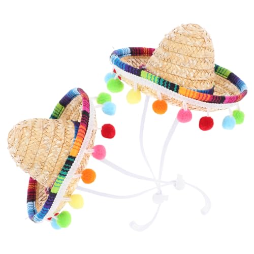 CHILDWEET 2st Kleiner Hut Doofer Hut Partyhüte Rave-hut Rot-weiß-blauer Hut Dummer Hut Fiesta-partyhut Sombrero-partyhüte Festivalhüte Kleiner Geflochtener Hut Bommelmütze Polyester CHILDWEET 2st Kleiner Hut Doofer Hut Partyhüte Rave-hut Rot-weiß-blauer Hut Dummer Hut Fiesta-partyhut Sombrero-partyhüte Festivalhüte Kleiner Geflochtener Hut Bommelmütze Polyester von CHILDWEET
