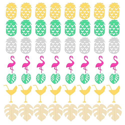 CHILDWEET 3 Packungen Kaktus-ananas-krümel Sommerfest Konfetti Hochzeitskonfetti Luau- -topper Sommerdeko Geldkonfetti Partyzubehör Schwimmbecken Aufblasbare Palmen von CHILDWEET