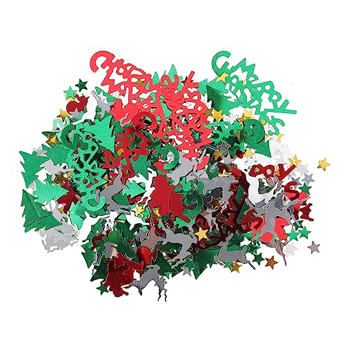 CHILDWEET Weihnachtskonfetti Schneeflocken- Kunststoff funkelndes Weihnachtskonfetti Tischdekoration für Weihnachtsfeiern CHILDWEET Weihnachtskonfetti Schneeflocken- Kunststoff funkelndes Weihnachtskonfetti Tischdekoration für Weihnachtsfeiern von CHILDWEET