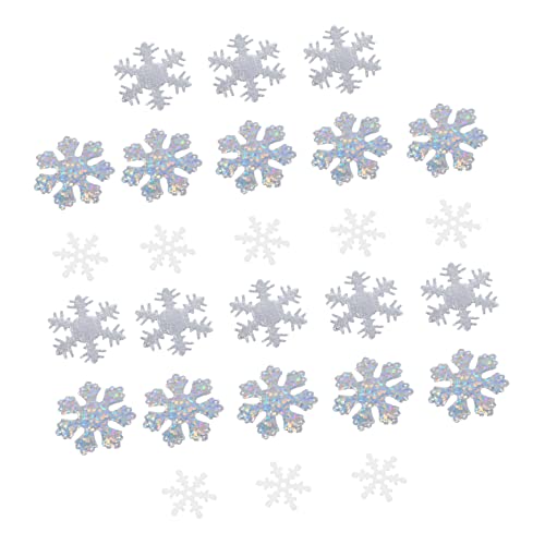 CHILDWEET 300St Weihnachtsschneeflockenkonfetti aufdecken Konfetti-Patch zum Selbermachen Weihnachtskonfetti büro dekoration bürodekoration Weihnachtsgeschenke Konfetti-Dekore Vlies Silver CHILDWEET 300St Weihnachtsschneeflockenkonfetti aufdecken Konfetti-Patch zum Selbermachen Weihnachtskonfetti büro dekoration bürodekoration Weihnachtsgeschenke Konfetti-Dekore Vlies Silver von CHILDWEET