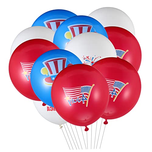 CHILDWEET 30St Ballon zum Unabhängigkeitstag ballons balloons luftbalons ballongas Partyzubehör Partyspiele Party-Layout-Zubehör Layout-Requisiten für den Unabhängigkeitstag Emulsion von CHILDWEET