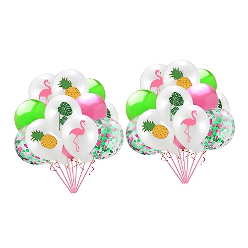 CHILDWEET Hawaii Party Supplies 30-teiliges Latexballon-set: Flamingo Ananas Schildkröte Blattgrüne Pailletten Für Dekorationen CHILDWEET Hawaii Party Supplies 30-teiliges Latexballon-set: Flamingo Ananas Schildkröte Blattgrüne Pailletten Für Dekorationen von CHILDWEET