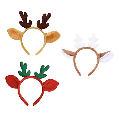 CHILDWEET 3st Geweih Stirnband Rentier-stirnband Rentierhaarband Geld Geweih Cosplay Kopfbedeckung Haarreifen Im Weihnachtsstil Weihnachtskopfbedeckungen Party-kopfbedeckung Plüsch CHILDWEET 3st Geweih Stirnband Rentier-stirnband Rentierhaarband Geld Geweih Cosplay Kopfbedeckung Haarreifen Im Weihnachtsstil Weihnachtskopfbedeckungen Party-kopfbedeckung Plüsch von CHILDWEET
