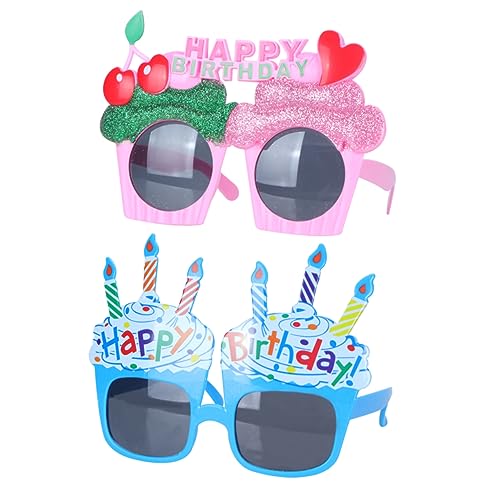 CHILDWEET 4 Stück glitzernde Party-Sonnenbrille Abschlussball-Sonnenbrille Weihnachts-Sonnenbrille Geburtstagsparty-Zubehör Gläser Tanzparty-Brille Partyzubehör lustig Requisiten von CHILDWEET