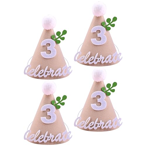 CHILDWEET 4 Stück Non Woven Partyhut Stirnbänder für Kleinkinder Geburtstagsdekorationen für Erwachsene party kinderparty käppis für happy birthday tortendeko Geburtstagshut CHILDWEET 4 Stück Non Woven Partyhut Stirnbänder für Kleinkinder Geburtstagsdekorationen für Erwachsene party kinderparty käppis für happy birthday tortendeko Geburtstagshut von CHILDWEET