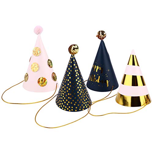 CHILDWEET 4 Stück Partyhut Kindergeburtstagsmütze Alles zum Geburtstagskarte partyhüte kindergeburtstags dekoration kopfschmuck geburtstagsmütze selber machen Geburtstagskappe CHILDWEET 4 Stück Partyhut Kindergeburtstagsmütze Alles zum Geburtstagskarte partyhüte kindergeburtstags dekoration kopfschmuck geburtstagsmütze selber machen Geburtstagskappe von CHILDWEET