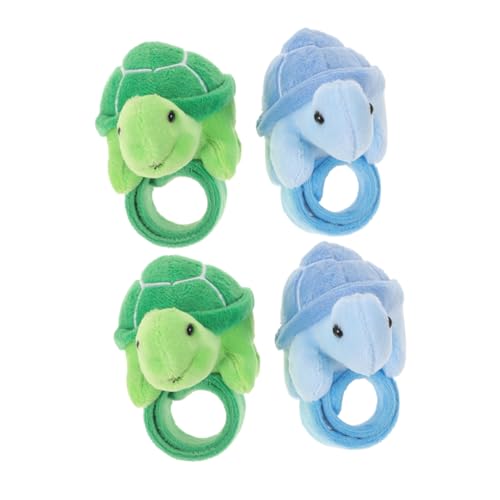 CHILDWEET 4 Stück Teiliges Plüsch Snap Armbänder Schildkrötenform Weiche Kuscheltiere Armbänder für Party Reise Alltag Erwachsene CHILDWEET 4 Stück Teiliges Plüsch Snap Armbänder Schildkrötenform Weiche Kuscheltiere Armbänder für Party Reise Alltag Erwachsene von CHILDWEET