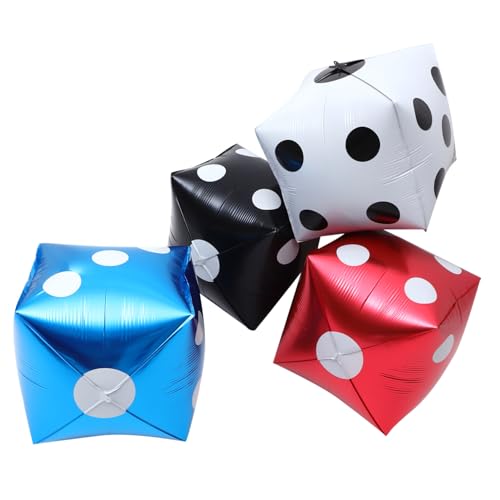 CHILDWEET 4Stücke Würfelballons aus Aluminiumfolie Würfel Folienballons für Themenpartys Spielnächte Geburtstagsdekorationen und Foto Requisiten CHILDWEET 4Stücke Würfelballons aus Aluminiumfolie Würfel Folienballons für Themenpartys Spielnächte Geburtstagsdekorationen und Foto Requisiten von CHILDWEET