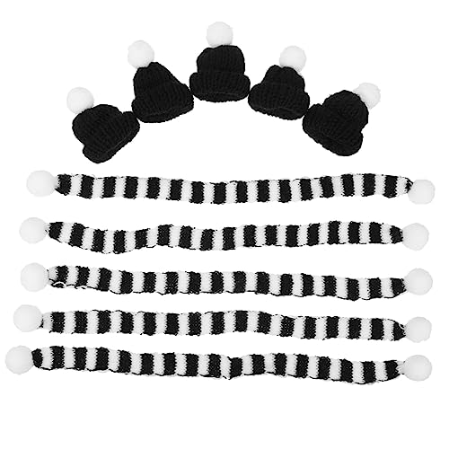CHILDWEET Weihnachts-weinflaschen- -set 5-teilig Garn Mütze Schals Für Weihnachtsfeier-dekorationen CHILDWEET Weihnachts-weinflaschen- -set 5-teilig Garn Mütze Schals Für Weihnachtsfeier-dekorationen von CHILDWEET