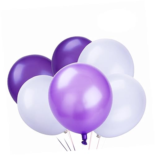 CHILDWEET Herz Latex Ballons 50pcs 12 Party Liefert Romantische Hochzeit Dekorationen Weiß Dunkel von CHILDWEET