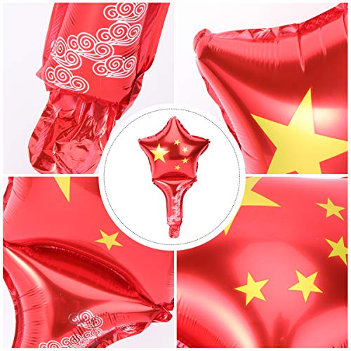 CHILDWEET 50 Stück Sternballons Aus Aluminiumfolie Umweltfreundliches Partyzubehör Handgehaltene Festivalballons Mit Pentagramm-design CHILDWEET 50 Stück Sternballons Aus Aluminiumfolie Umweltfreundliches Partyzubehör Handgehaltene Festivalballons Mit Pentagramm-design von CHILDWEET