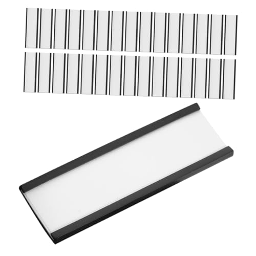CHILDWEET 50 Stück Magnetischer Etikettenhalter Einzelhandelspreishalter Hängende Etikettenhalter Regaletikettenhalter Preisetikettenhalter Magnetischer Schilderhalter Palettenregal von CHILDWEET