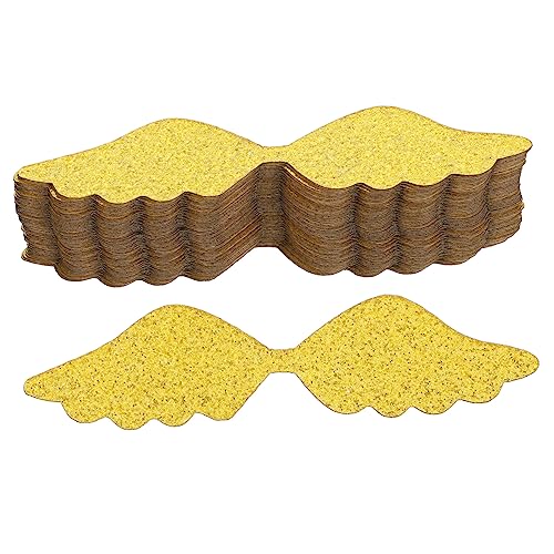 CHILDWEET 50 Stück Schokoladen-schnatz-flügel Dessert-Topper Flügel Kuchen-backzubehör Stil Schokoladen-Dekoration Party-zubehör von CHILDWEET
